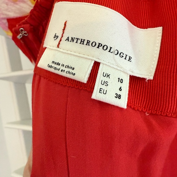 Anthropologie Red and Yellow Floral Kids Dress - Picture 5 of 5